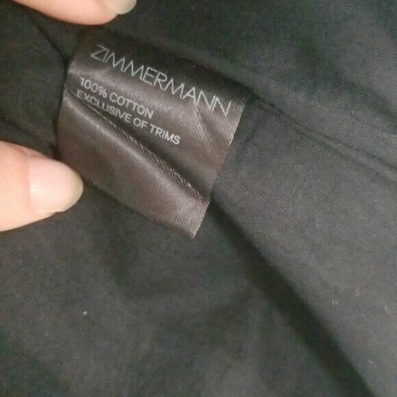 Zimmermann Helm Circles Flutter Dress Black b179 - Picture 12 of 14